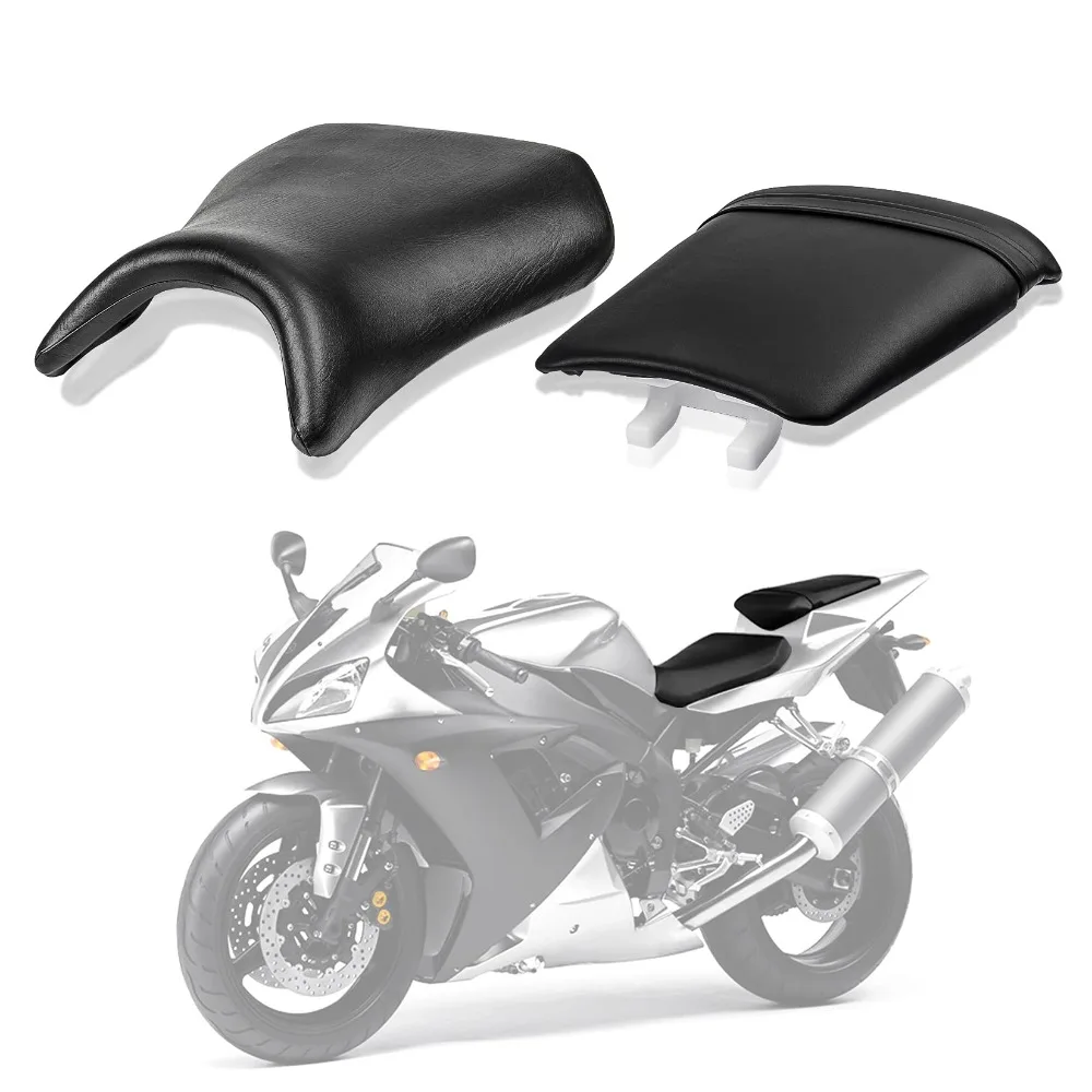 

Motorcycle Front Rider Driver Rear Passenger Seat Pillion Cushion for Yamaha YZF R1 2002 2003