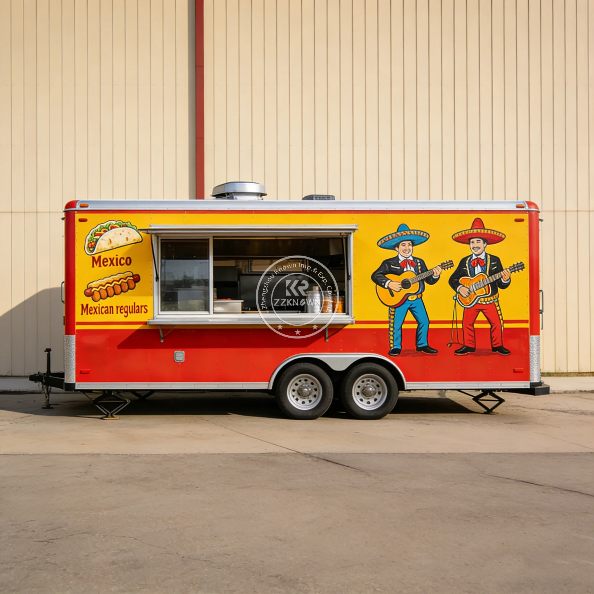 

Commercial Outdoor Mobile Food Cart Street Food Truck Trailer with Full Kitchen Equipments for Coffee Burger Ice Cream