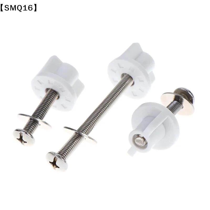 2Pcs M6 Toilet Seat Hinge Bolt Screw Fixings Replacement Parts Top Mounted Hinge Toilet Seat Repair Parts【SMQ】