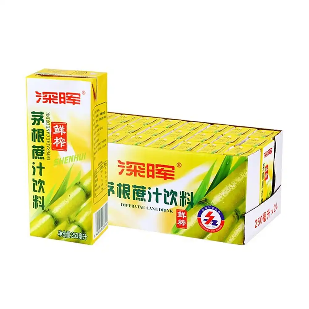 ShenHui-jugo de caña de azúcar con raíz de Imperata, 250ml x 24 Cajas por Caja