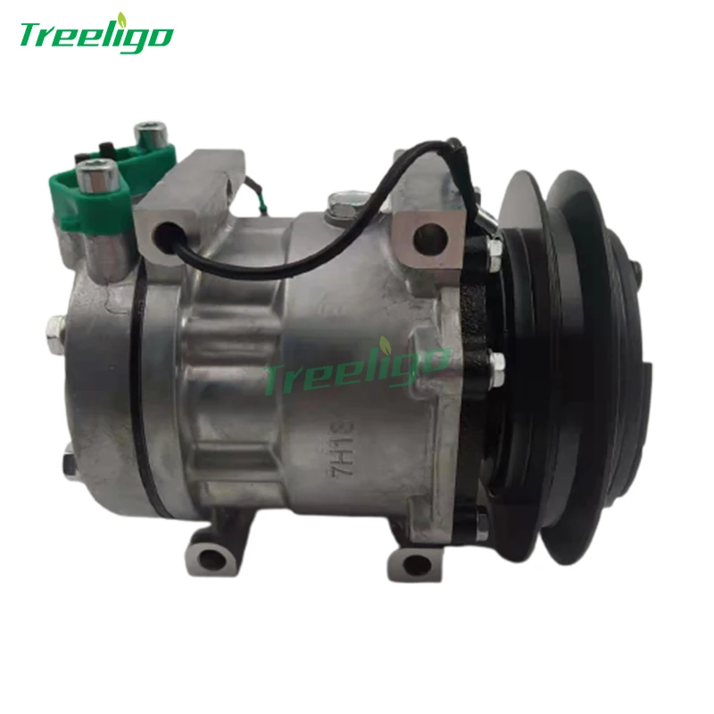 TDKR151350S A/C Compressor For Kobelco Excavator SK235SR, SK250LC