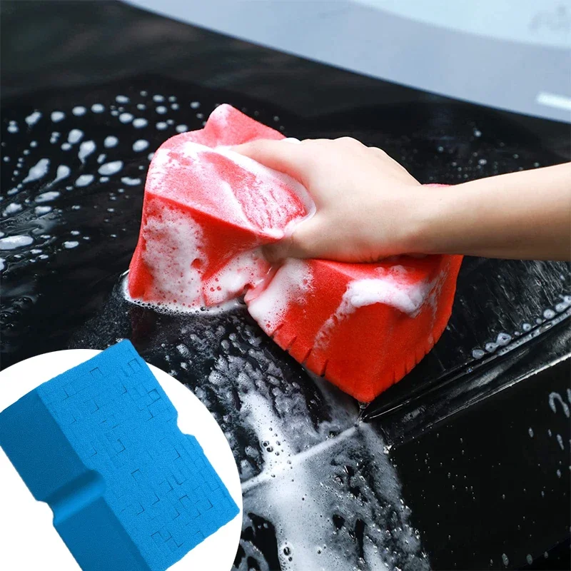 

Multifunctional Large Sponge Strong Water Absorption Cleaning Car Durable Soft Foam Grid Sponge Friction Cotton Auto Detailing