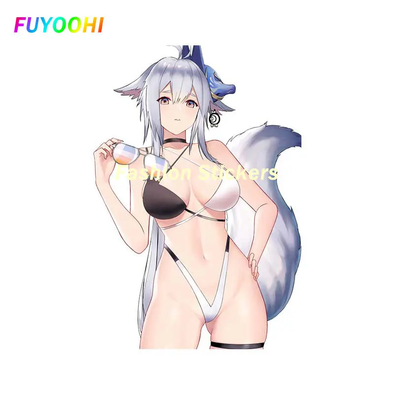 

FUYOOHI Play Stickers Azur Lane Car Stickers Trunk Motorcycle Helmet Decal Sunscreen Windows Waterproof Bumper Decoration