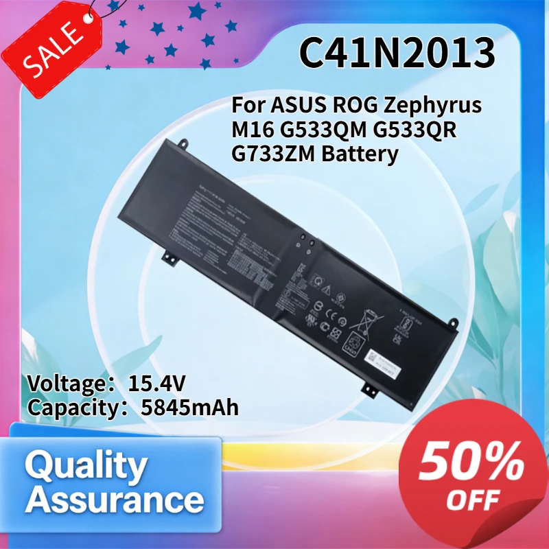 

C41N2013 5845mAh 15.4V High Quality Gaming Laptop Battery Compatible with ASUS ROG Zephyrus M16 G533QM G533QR G733ZM