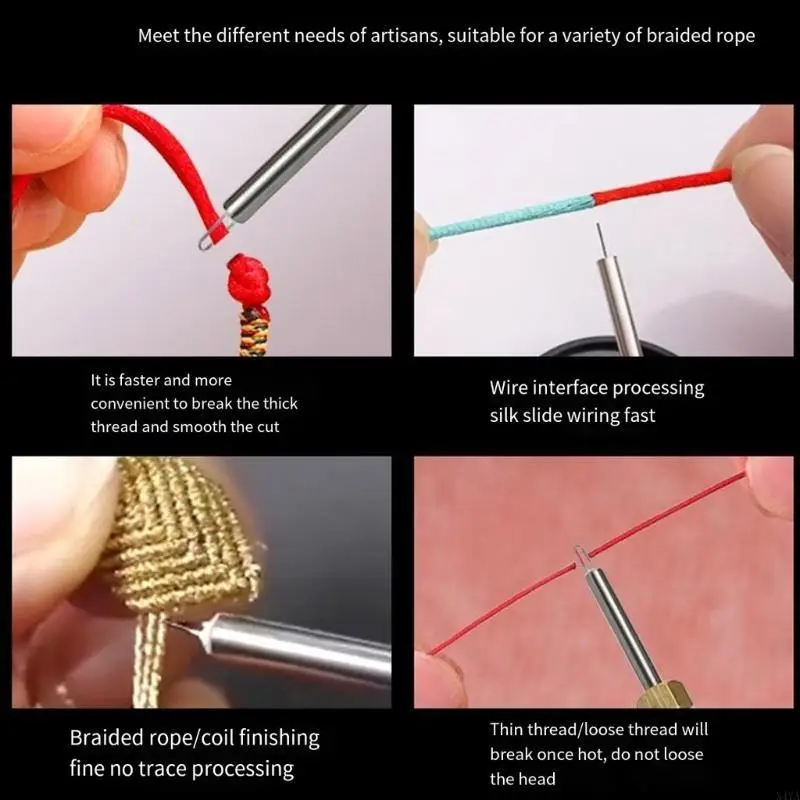 

X4YA Professional Wax Carving Tool Efficient Thread Burners Leather Craft Pen