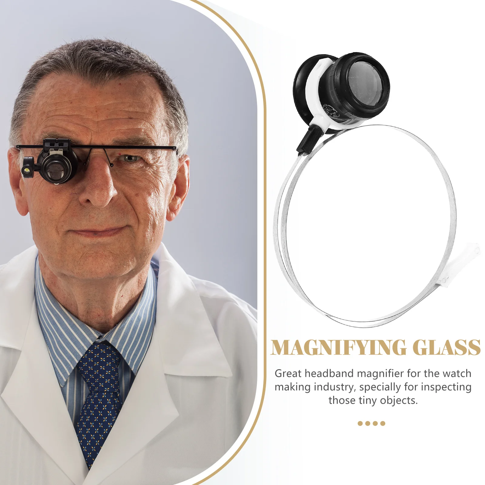 

1 set 1 Set Headband For Watch Repairing Jewelry Loupes Craft Magnifier Hands Free Tool Watchmaker Repairing Magnifier Loupe
