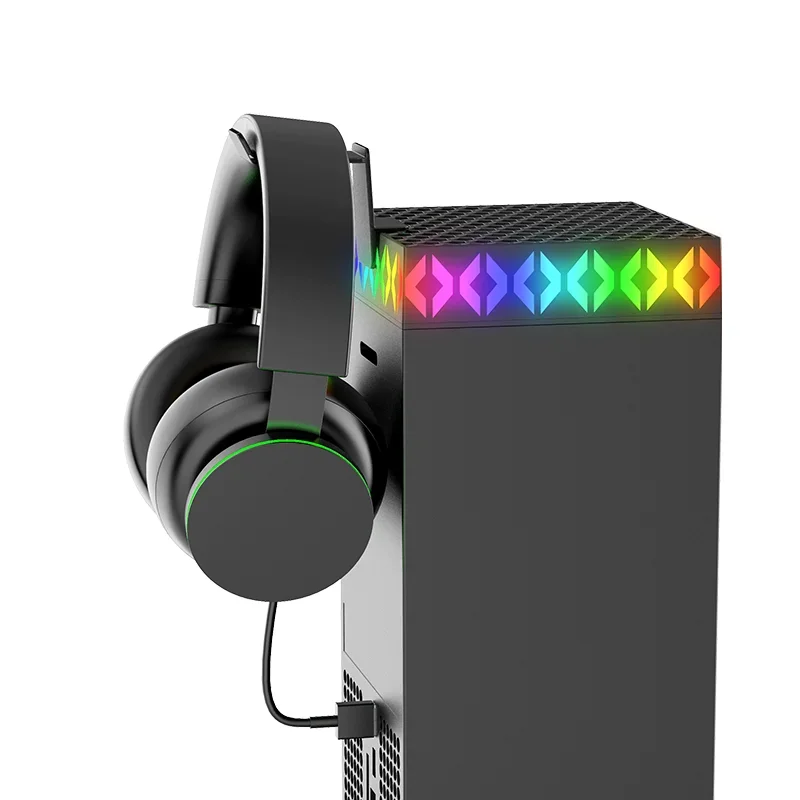 พัดลมระบายความร้อน Ipega สําหรับ Xbox Series X Host RGB Rainbow Cooler ปรับความเร็วลมพัดลมกระจายความร้อนพร้อมพอร์ตชาร์จ USB