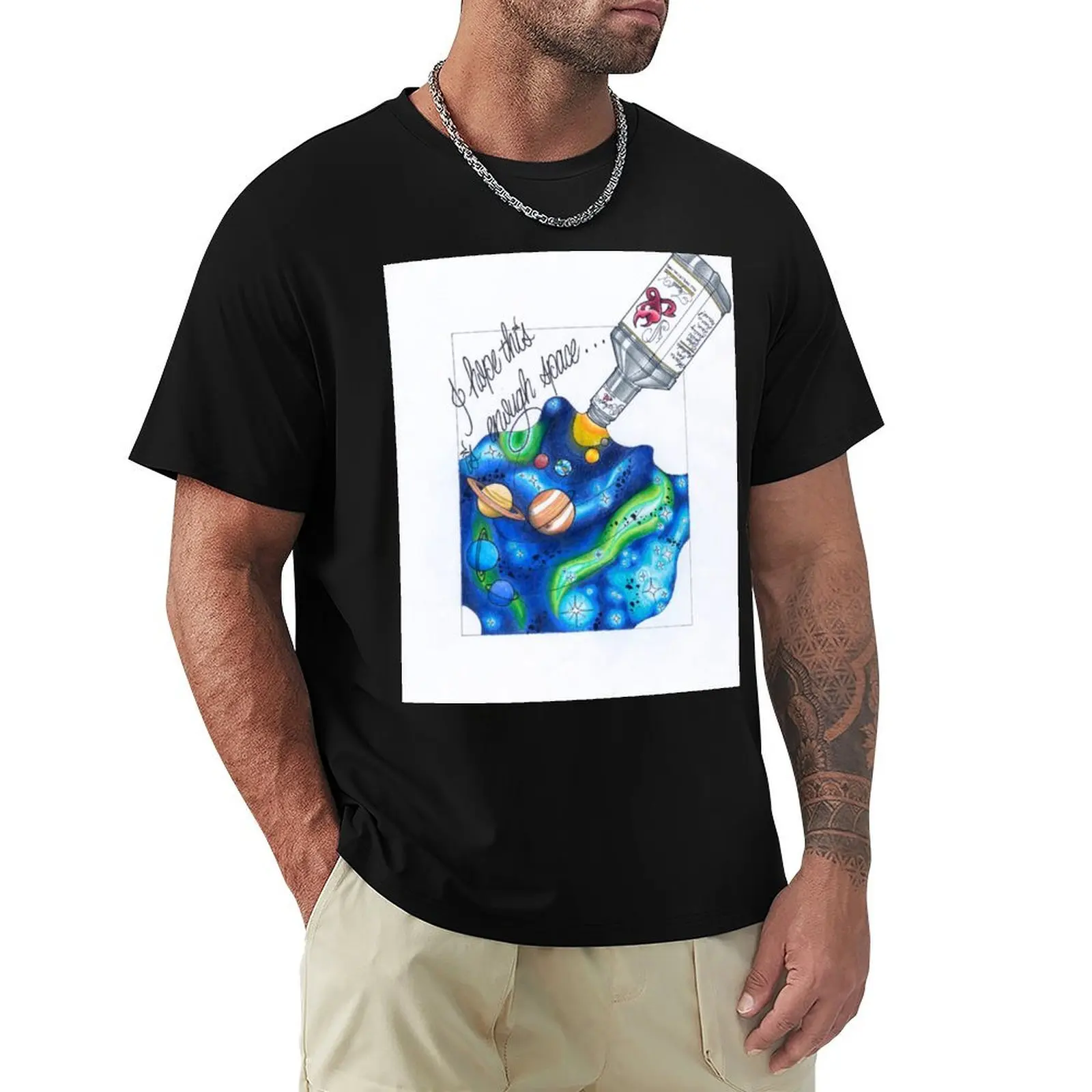 

Hope This Is Enough Space T-Shirt graphics custom t shirt man clothes oversized t shirt men