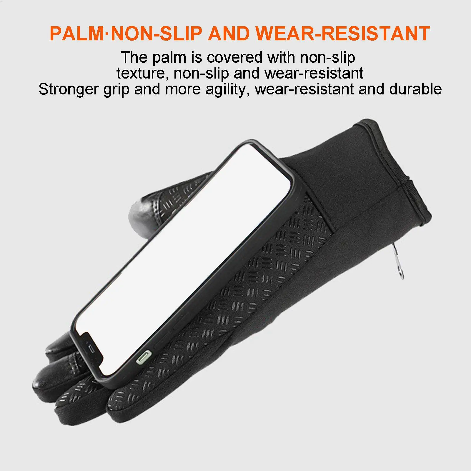 Heated Gloves For Men USB Heating Cycling Winter Gloves 3 Modes Windproof Hand Warmers For Motorcycle Riding Running Driving Ski