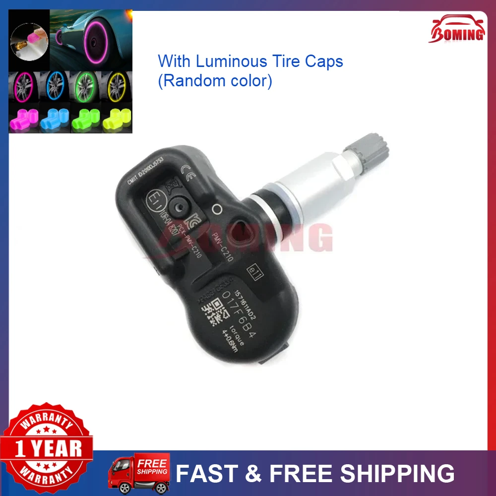 

4PCS PMV-C210 TPMS Tire Pressure Sensor 42607-02030 42607-02031 For Toyota Alphard Auris Avens Avensis Lexus ES GS GX LC LS