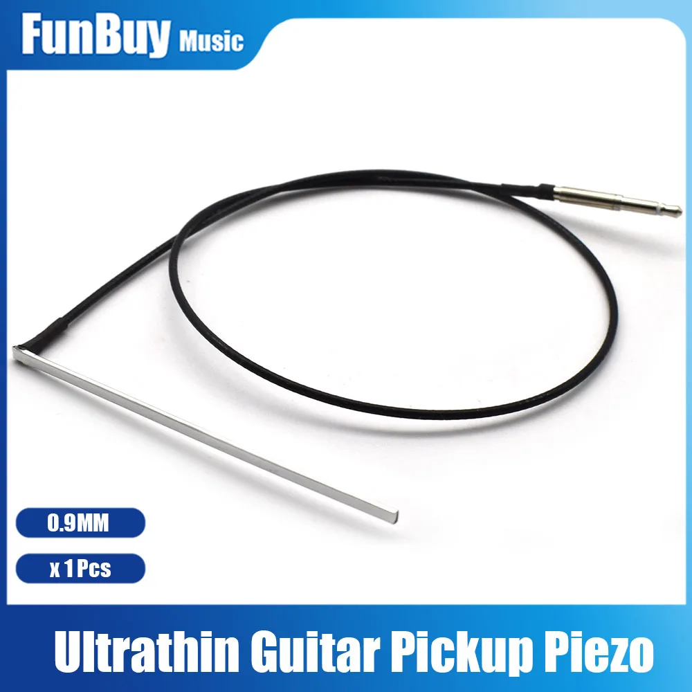 Ultrathin Guitar EQ Pickup Preamp Piezo for Acoustic Classical Guitar Pickup Silver Guitarra Accessories