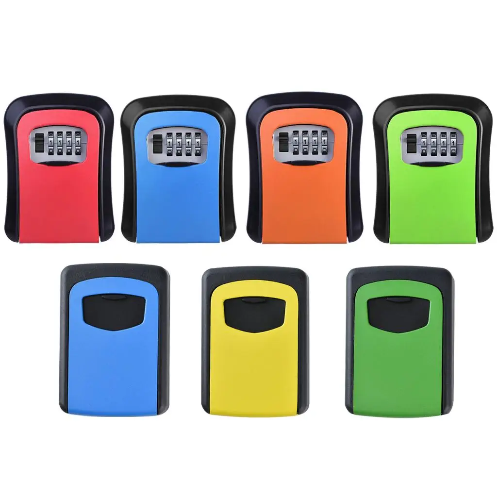4 Dial Digit Password Key Storage Box Hide A Key Mechanical Lock Box