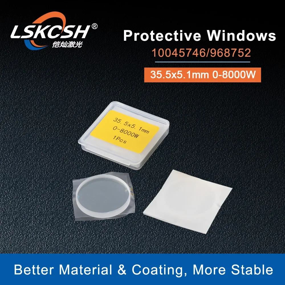 LSKCSH   Fiber laser protective windows/protection mirrors Cover Slides 35.5*5.1mm 0-8000W 10045746/968752