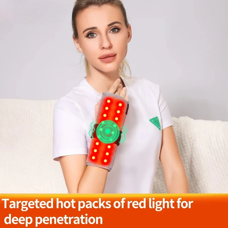 Red Light Heating Massage Wrist Braces Sport Protection Hand Massager Support Wrist Band Pad Brace Tool Heat