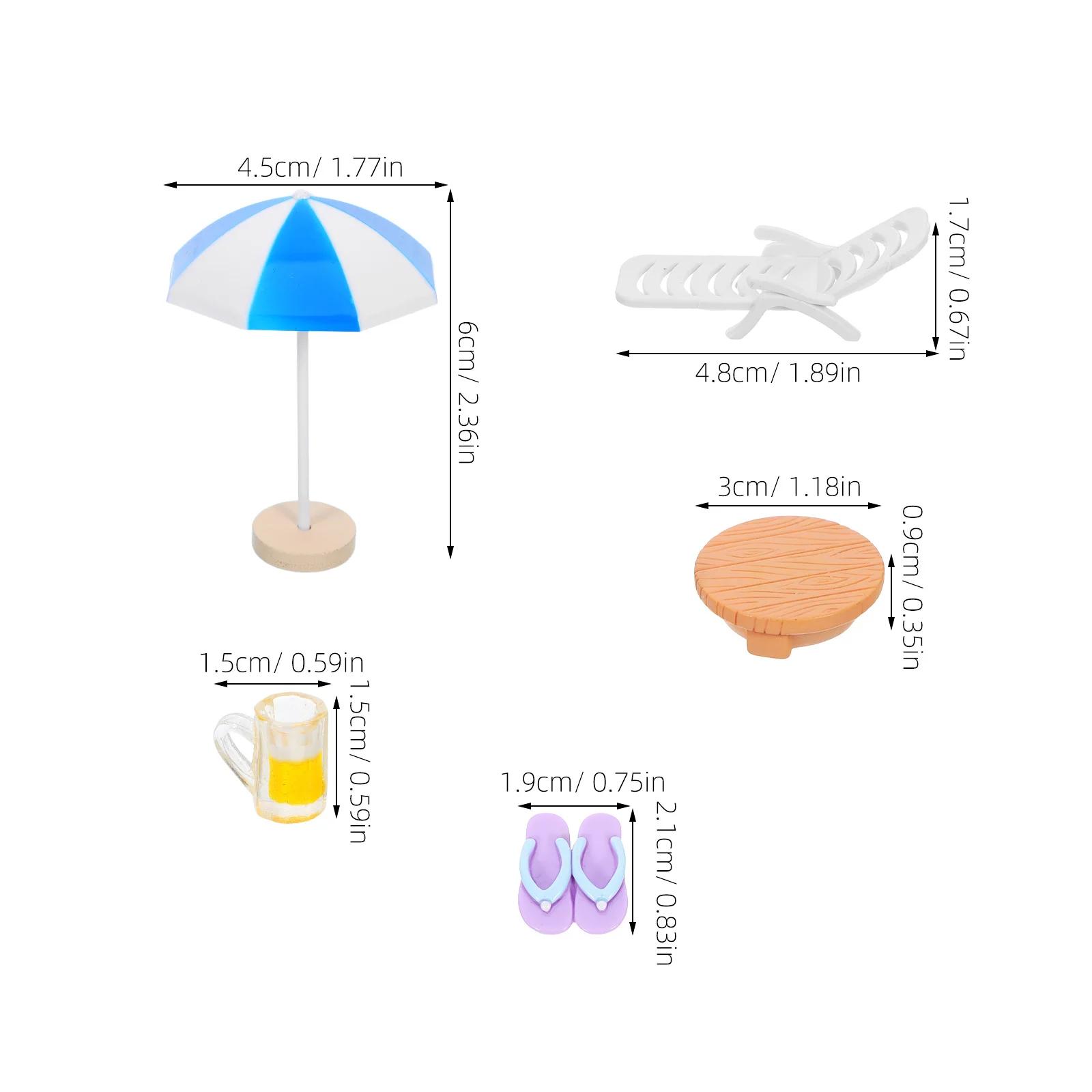 5 個ミニチュアビーチチェア樹脂装飾 DIY フェアリーガーデンマイクロランドスケープビーチテーマアクセサリーミニチュア家具