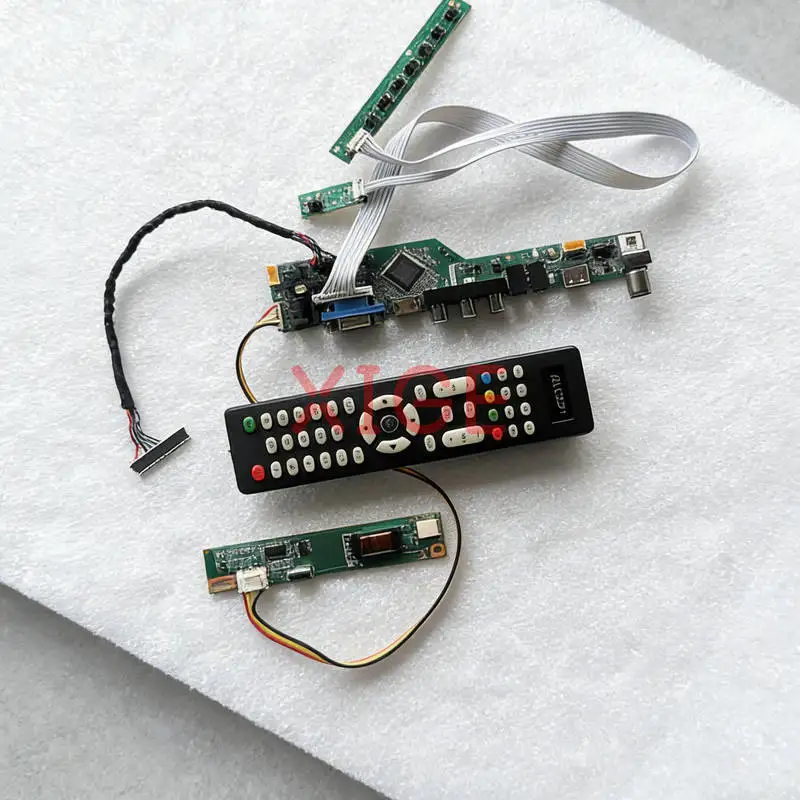 

Для LTD141EA HT14X19 TD141TGCD HT14X1B матричный контроллер плата привода DIY Kit 1024*768 LVDS-30Pin 1-CCFL HDMI + VGA + AV + USB 1024x768