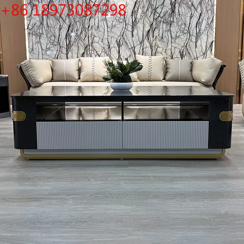 

Итальянский светлый роскошный полный журнальный столик, высококачественная простая мебель для гостиной из цельного дерева с рисунком фортепиано