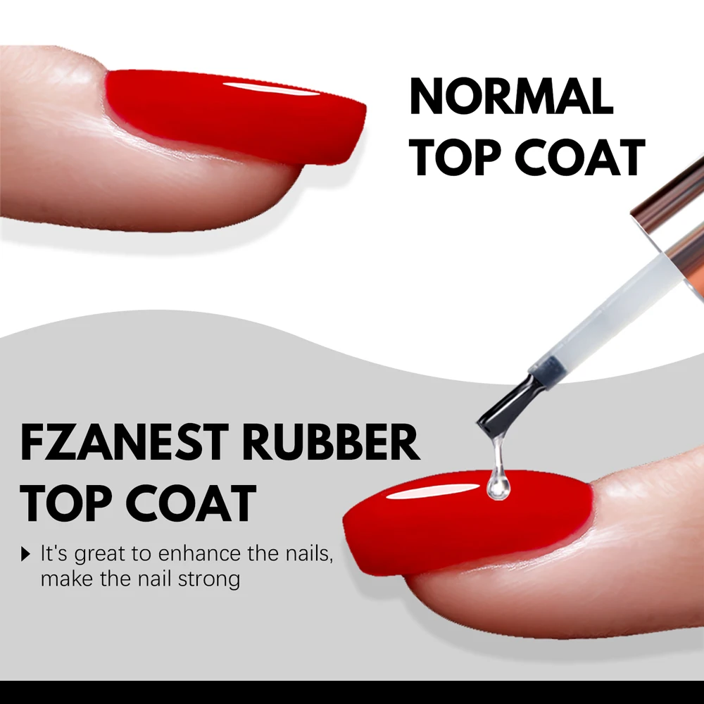 Fzanest capa superior de borracha jl cola essencial para unhas fortalecer pincéis para arte em unhas como conjunto de esmalte em gel novo construtor de tendência para unhas gel uv