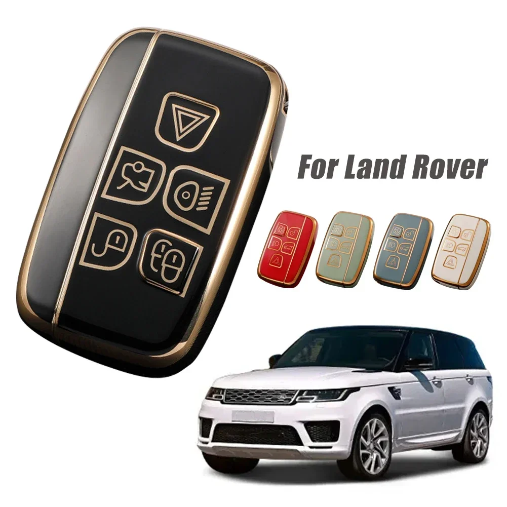 TPU Car Remote Key Case Cover Shell For Land Rover Range Rover Sport Evoque Freelander Velar Discovery 4 Jaguar XE XJ XF Guitar