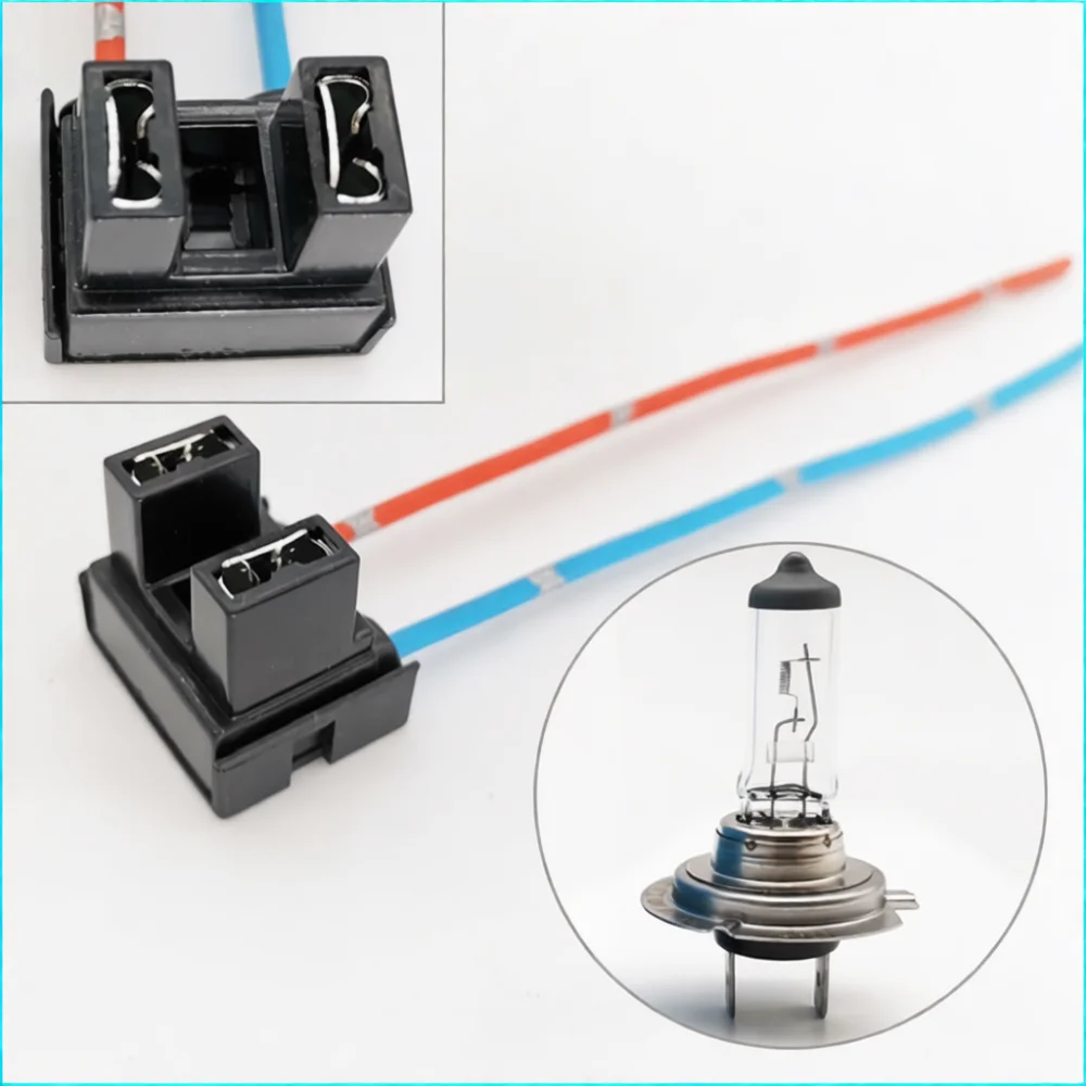 Upgrade Headlight Bulb Socket Connector For H1 H3 H4 H7 H8 H9 H11 9005 9006 Car LED Fog Lamp Wiring Harness Base Plug