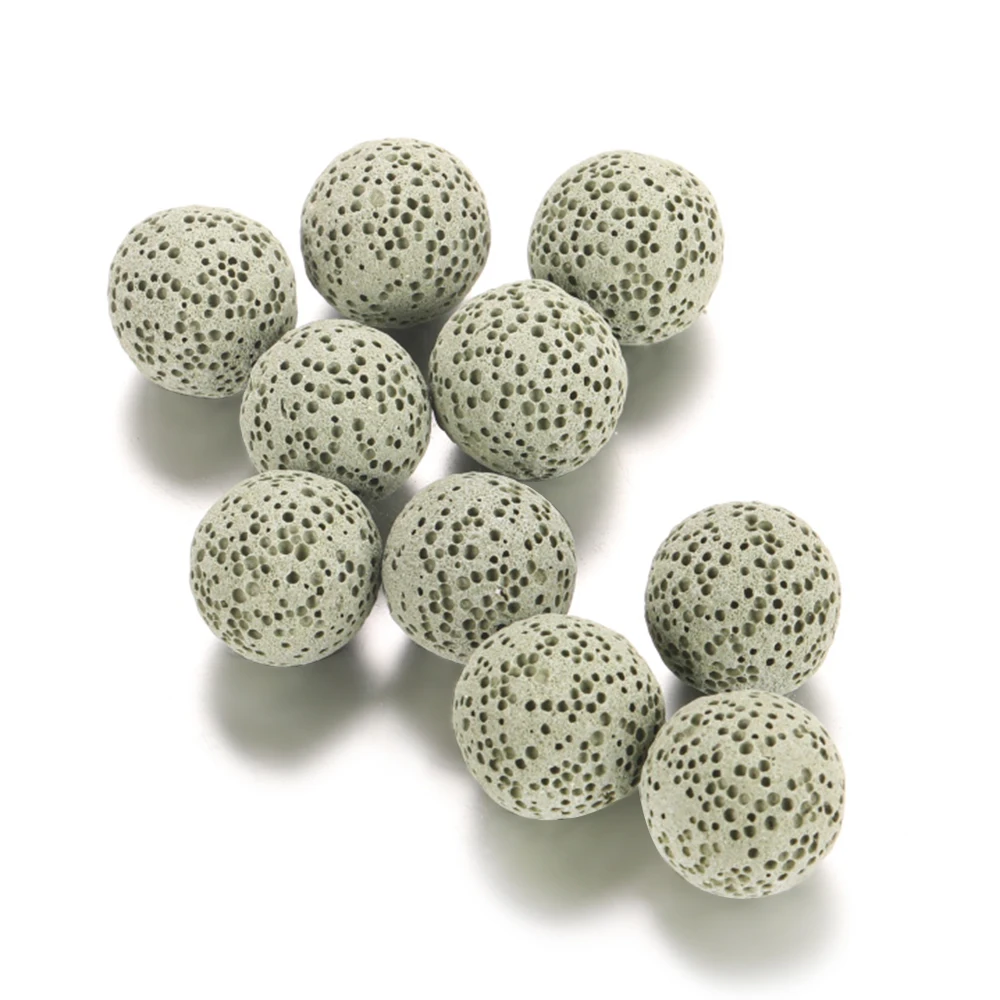 1PCS/Lot Mexico Chime Perfume Bead Ball For Aromatherapy Lockets Necklace Accessories 16mm Colorful Volcanic Stone Ball Jewelry