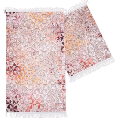 Land Of dowry Deborah Rectangle Bathroom Mat Set 2 Li Powder