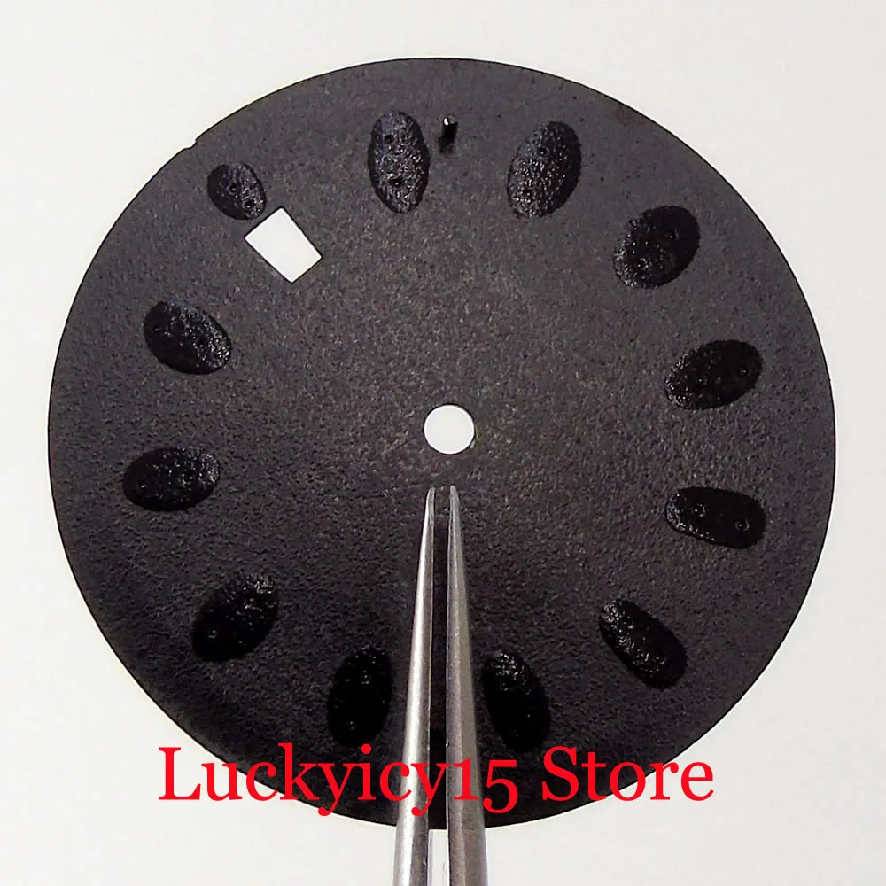 33.2MM Tandorio Watch Dial Fit NH35 NH36 NH35A NH36A Movement Wristwatch Parts With Date Window Luminous Marks