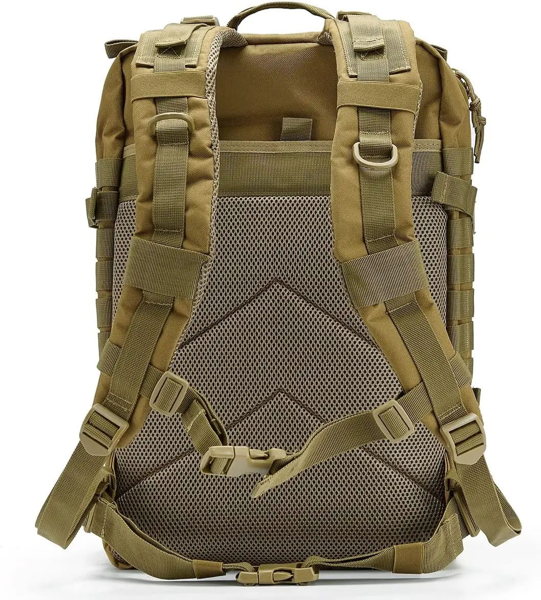 Zaino tattico militare da 45 litri per uomo: grande escursionismo, campeggio, trekking, borsa per insetti, pacchetto d'assalto di 3 giorni