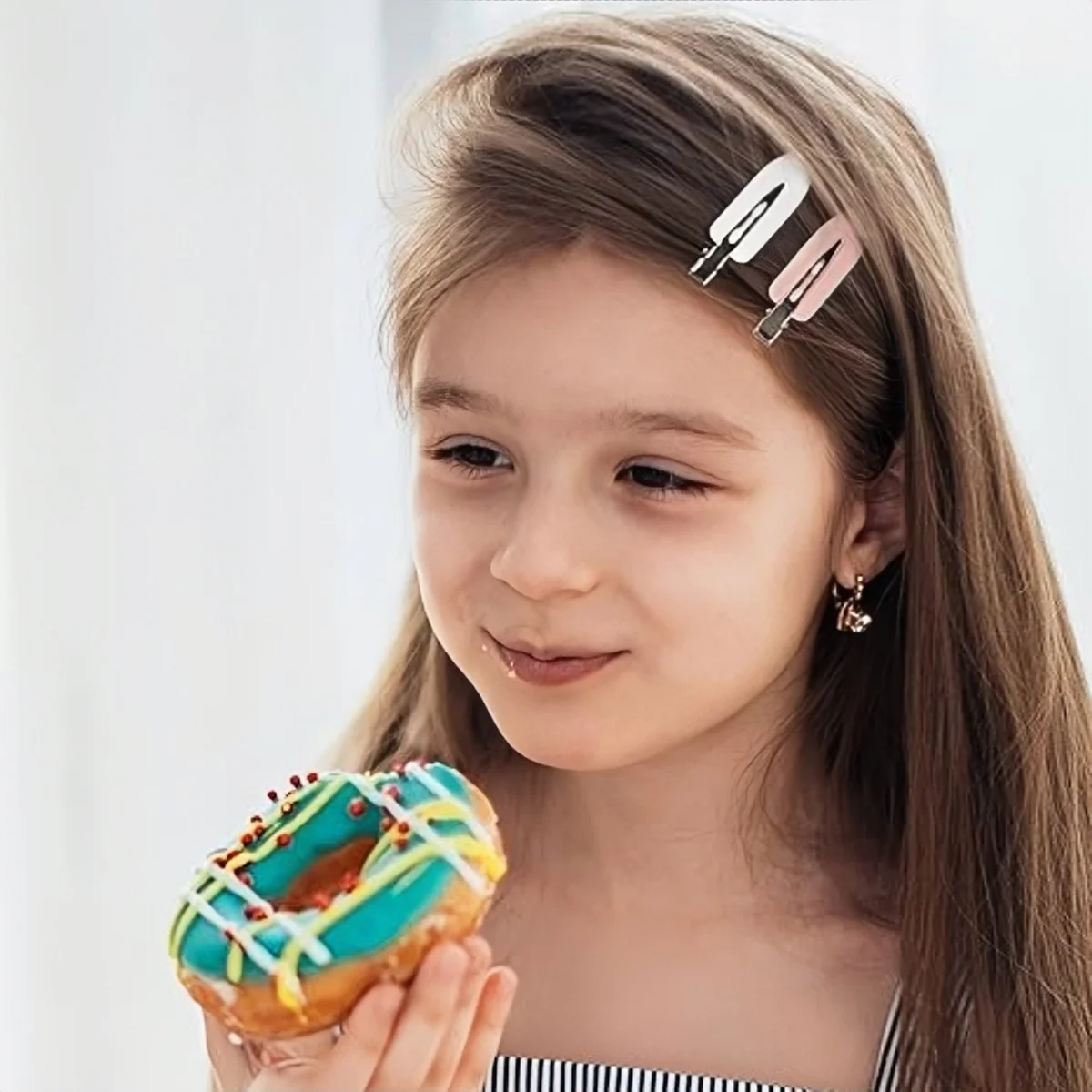 10pcs/Set Women No Bend Seamless Hair Clips - Side Bangs Hairpins-Styling Duck Bill Clips - Makeup Washing Face Styling Hairpins view 6