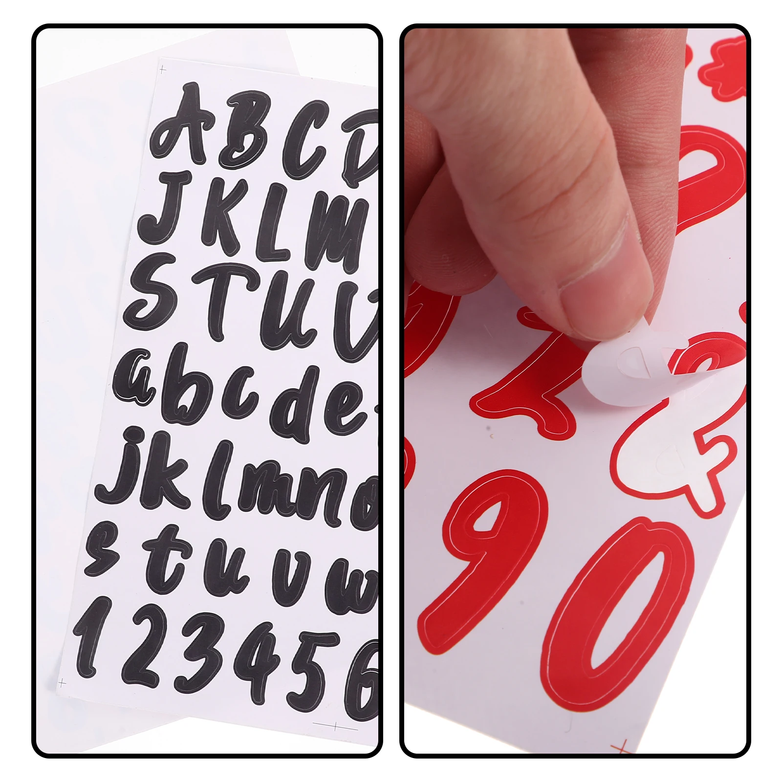 

8pcs Pvc Colored Letter Stickers Waterproof Self-Adhesive Mailbox Decals Outdoor Decor Address Letters Removable