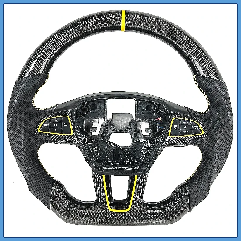Custom  Steering Wheel for  Mk2 Mk3 Mk4 2015-2018, Sporty & Lightweight