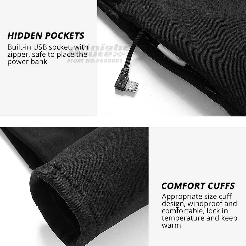 30 مناطق سترة ساخنة الرجال سترة التدفئة الذاتية النساء ساخنة ملابس اخلية حرارية تزلج USB التدفئة الكهربائية الملابس طويلة جونز الشتاء