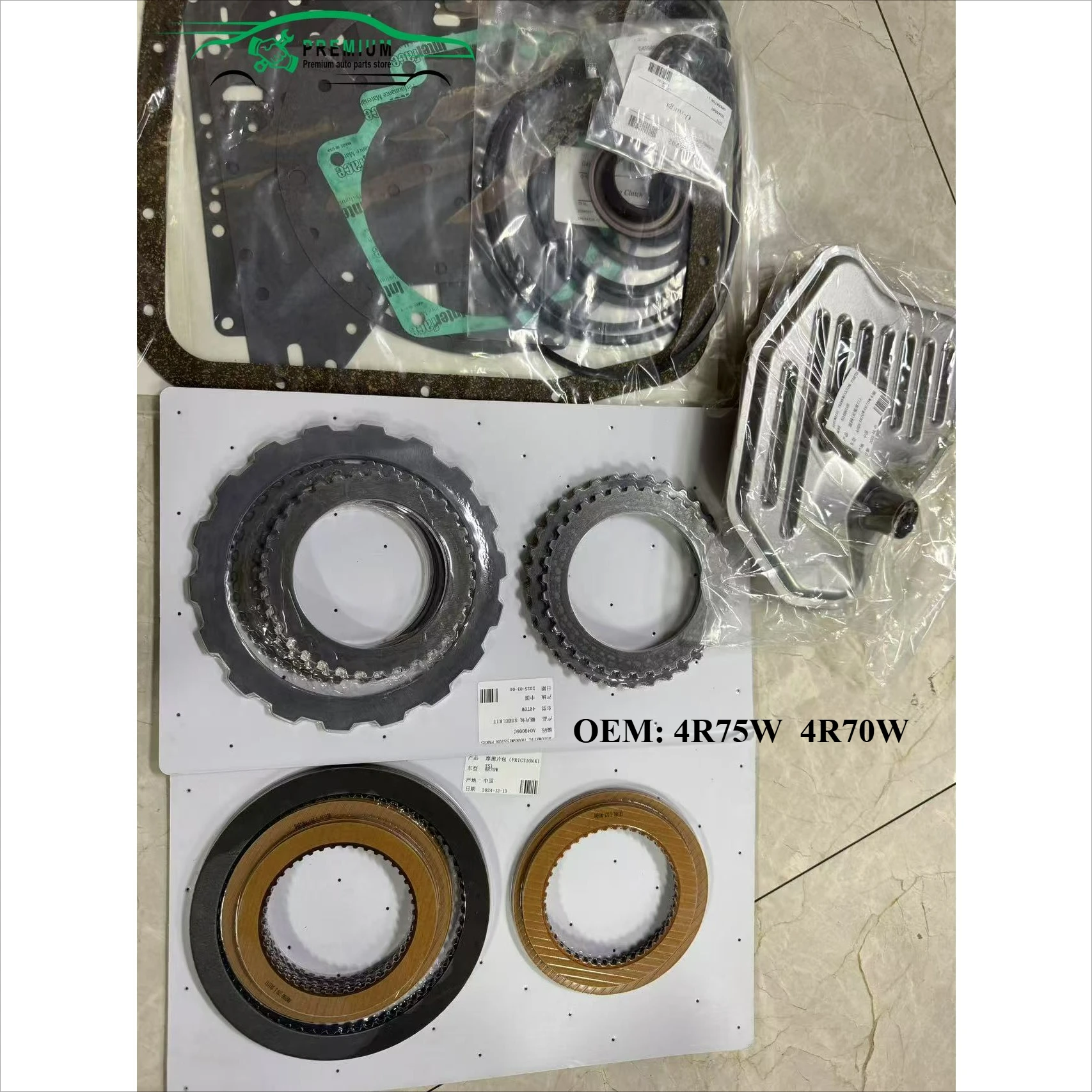 

4R75W 4R70W Transmission Repair Kits friction steel kit Fits For Ford Crown Victoria Econoline Excursion Explorer F150