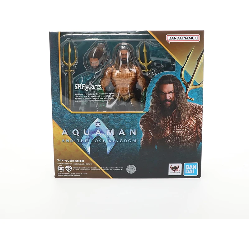 Bandai Подлинная S.H. Фигатс DC Лига Справедливости Aquaman и The Lost Kingdom 2 Aquaman Рождественский подарок подвижная игрушка фигурка