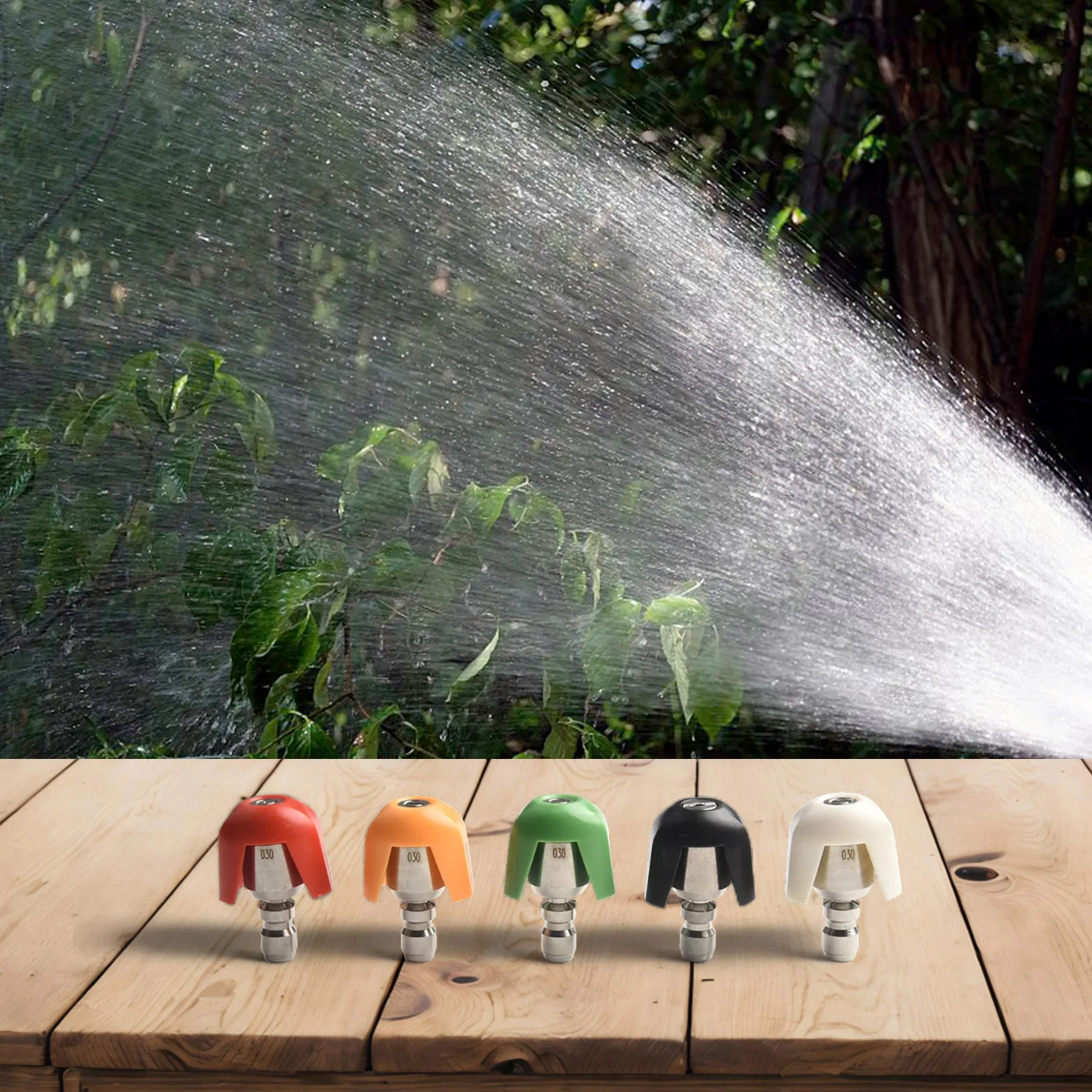 

Adjustable Pressure Washer Nozzle Tips Set Degree Rotation Effective Cleaning Performance Fitment Number Of Pieces