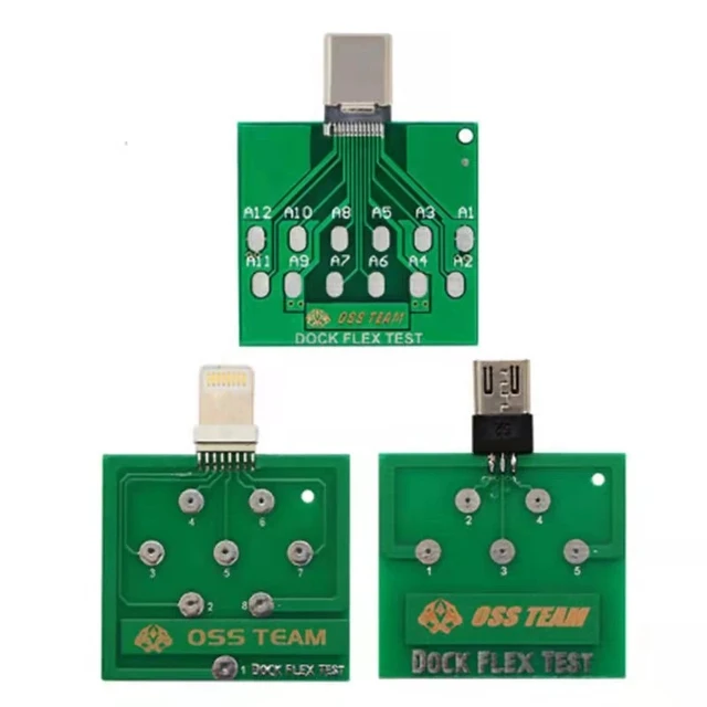OSS Team Micro USB Dock Flex Test Board dla iPhone Android Phone Type-C U2 Battery Power Charging Dock Flex Easy Testing Tool