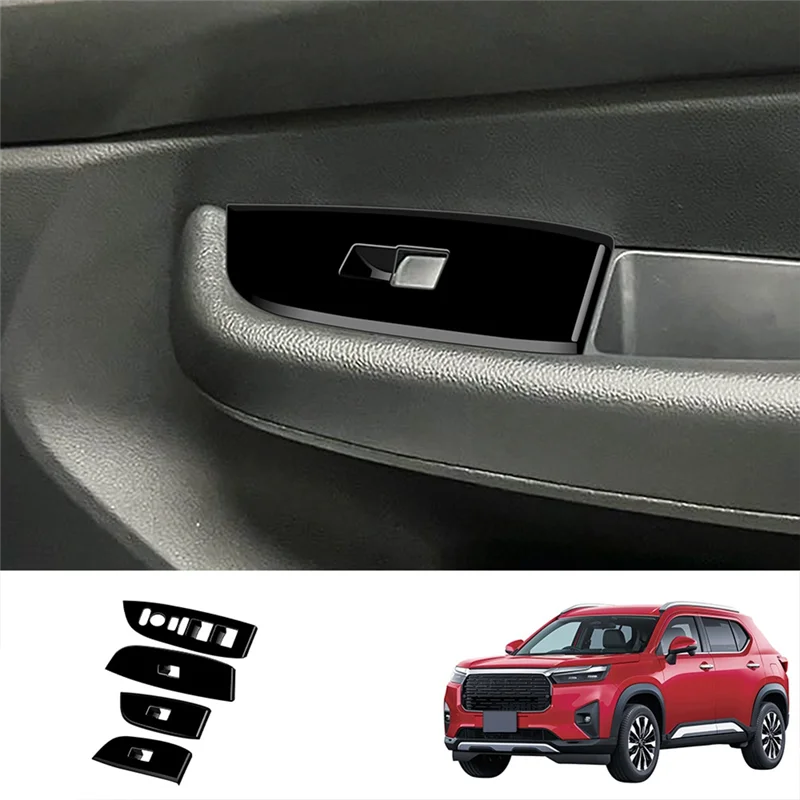 

Car Window Glass Lift Switch Button Panel Cover Trim Sticker For Honda WRV 2024 Japanese Version RHD