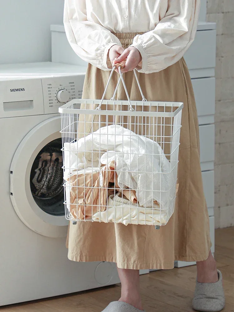 Modern Laundry Storage Hamper Light Luxury Dirty Clothes Basket Large Capacity Household Organizer Convenient Laundry Bin Sale