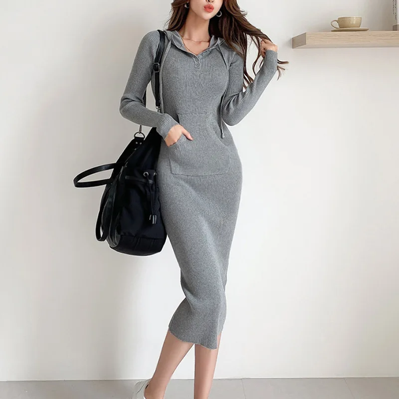 

Knee Length Pullover Leopard Sweaters Jumpers Women Ribble Hooded Fall Festival Females Retro Multi-Color Fine Comfortable Girls