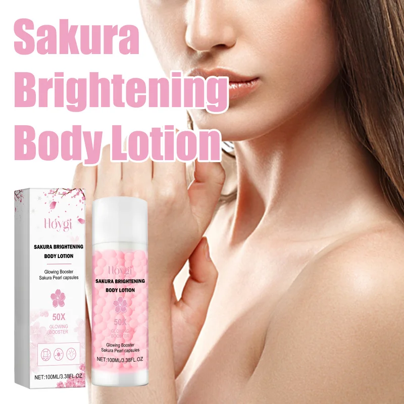

Moisturizing Cherry Blossom Brightening Lotion - Body Hydrator, Improves Dullness Clears Back Acne, Firms & Glowing Skin