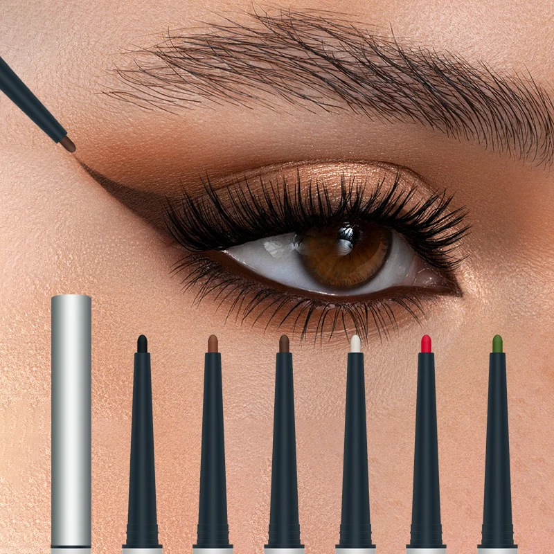 Eyeliner liquide imperméable à long terme, stylo eye-liner, embausans halo, tête fine, cils antiadhésifs, vers à soie couché