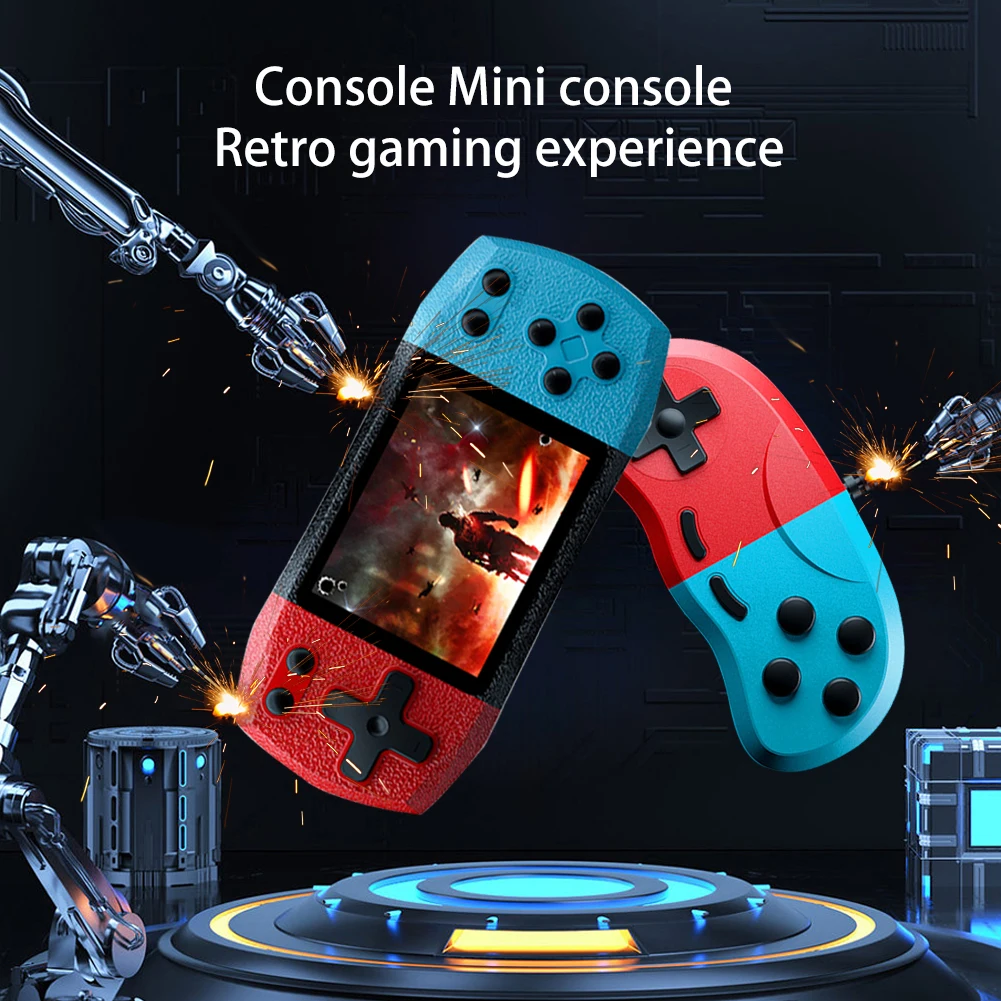 Handheld Game Console for Boys Girls with USB Rechargeable Battery Portable Gaming Player with 620+ Preloaded HD Classic Games