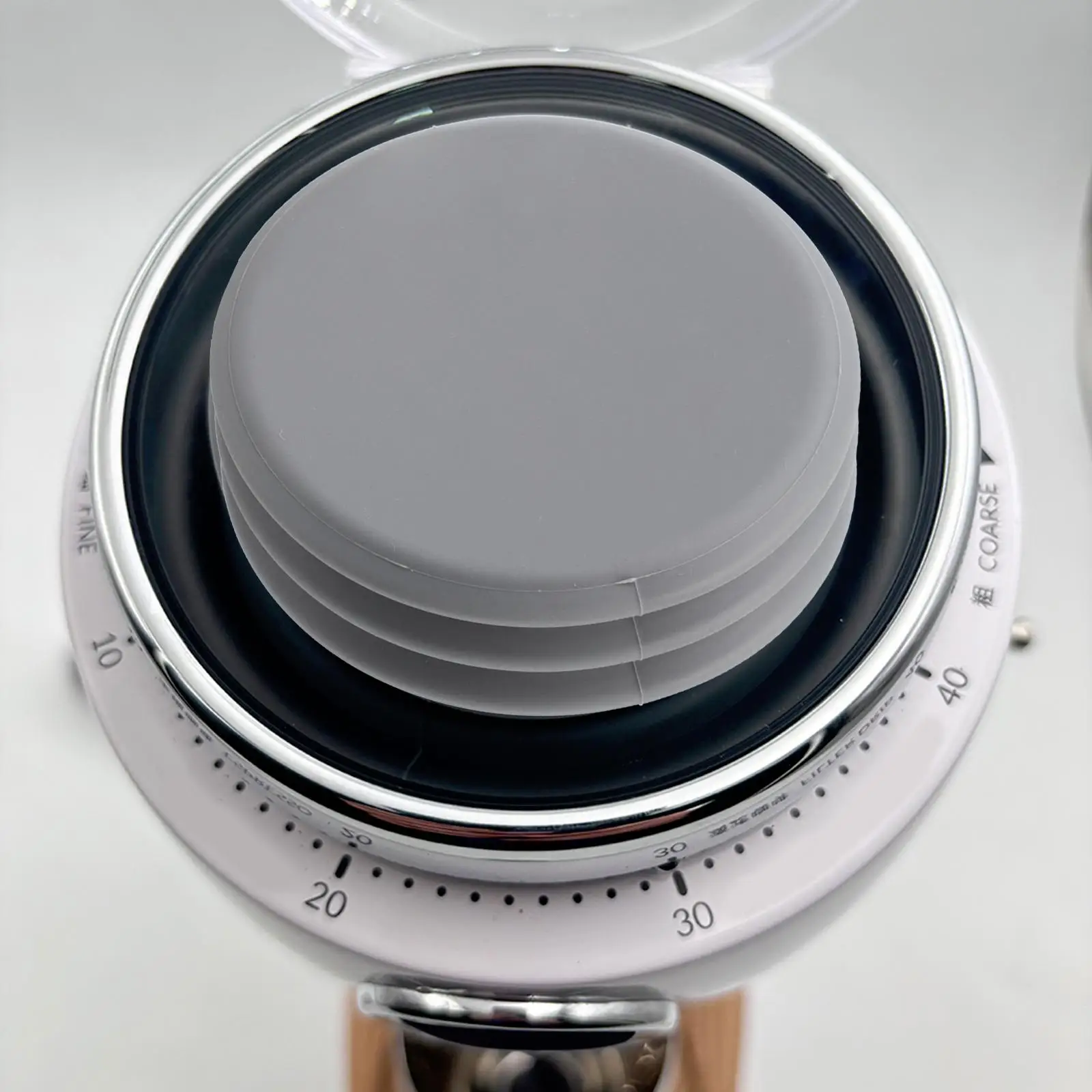 Silicone Retention Bellow for Zero Coffee Grinder Engineered to Reduce Retention and Deliver Consistent Coffee Grinding Results