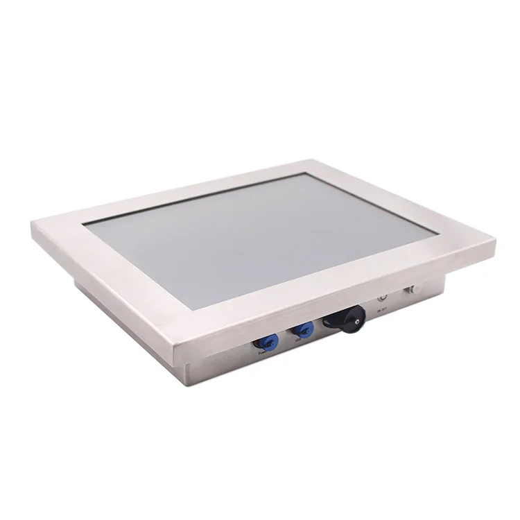 12 15 pulgadas Ip67 impermeable integrado todo en una Pc sin ventilador para quioscos de pago Panel de pantalla táctil Industrial Pc