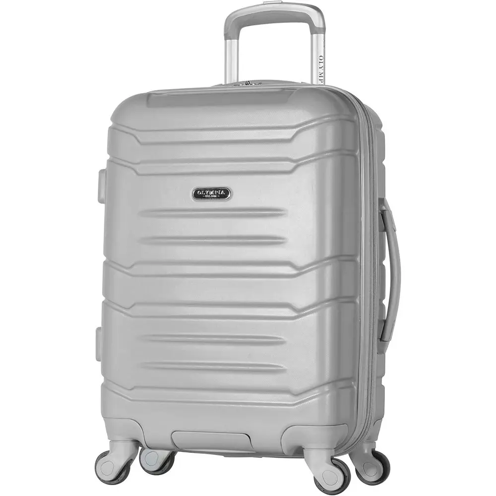 

21 Expandable Hardside Spinner Suitcase with Laptop Compartment - Silver