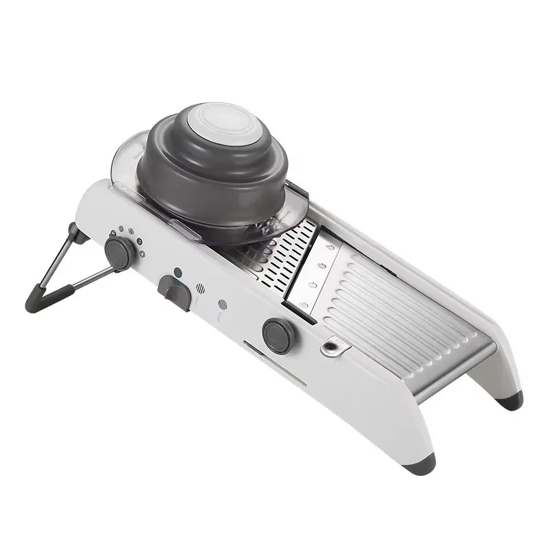 

Mandoline Slicer Stainless Steel Vegetable Julienner Grater Cutter with Built-in Adjustable Blades - Kitchen Tools