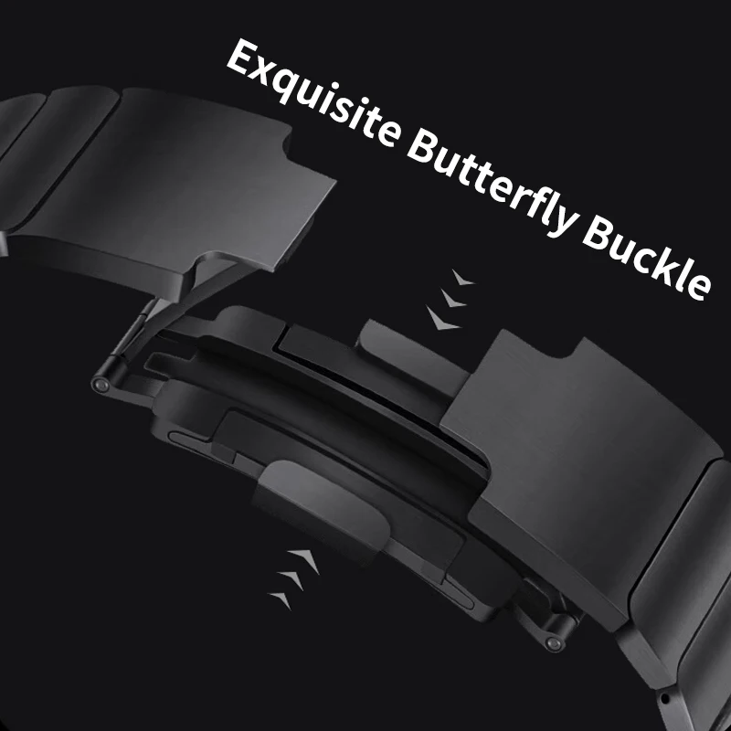 سوار تيتانيوم فاخر لساعة أبل الترا 2 الفرقة 49 مللي متر 45 مللي متر 44 مللي متر 46 مللي متر حزام الأعمال لسلسلة IWatch 10 9 8 7 6 5 4 Se 3 2