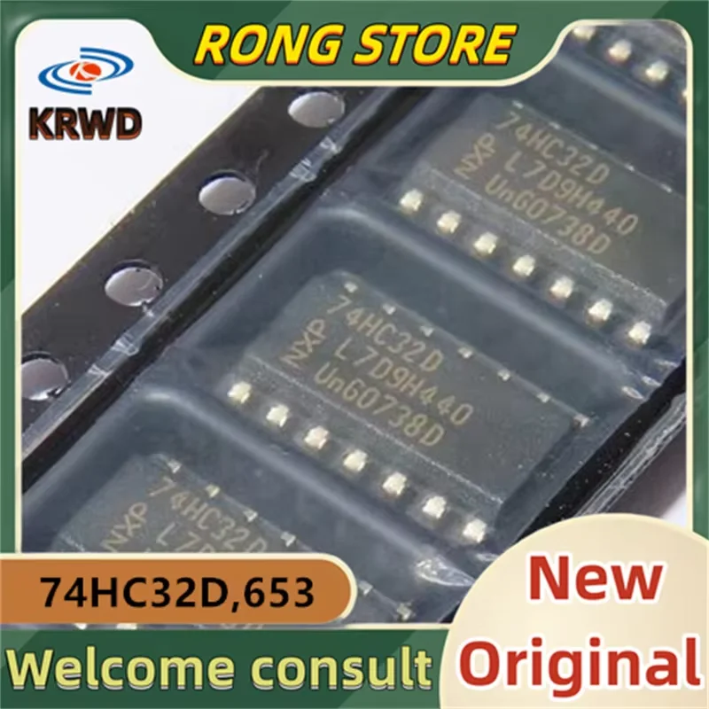 30PCS 74HC32D New Original 74HC32D,653 SOIC-14