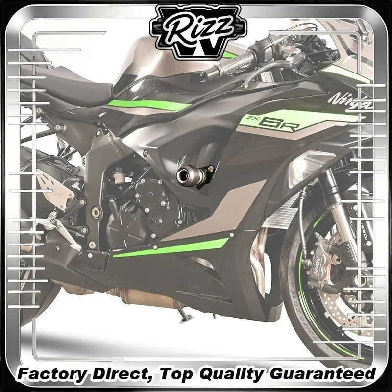 FOR Ultimate Impact-Resistant Crash Bar Kit for Ninja ZX-6R 636 CNC Machined Frame Sliders Anti-Fall Bobbins Racing Accessories