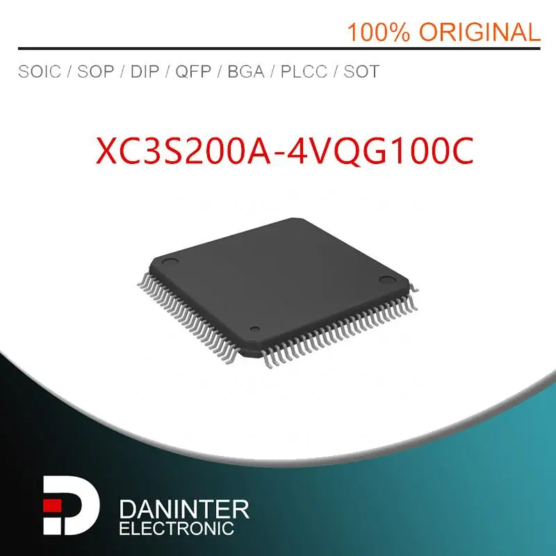 

NEW XC3S200A-4VQG100C XC3S200A XC3S200A-4VQ100C QFP100 10PCS